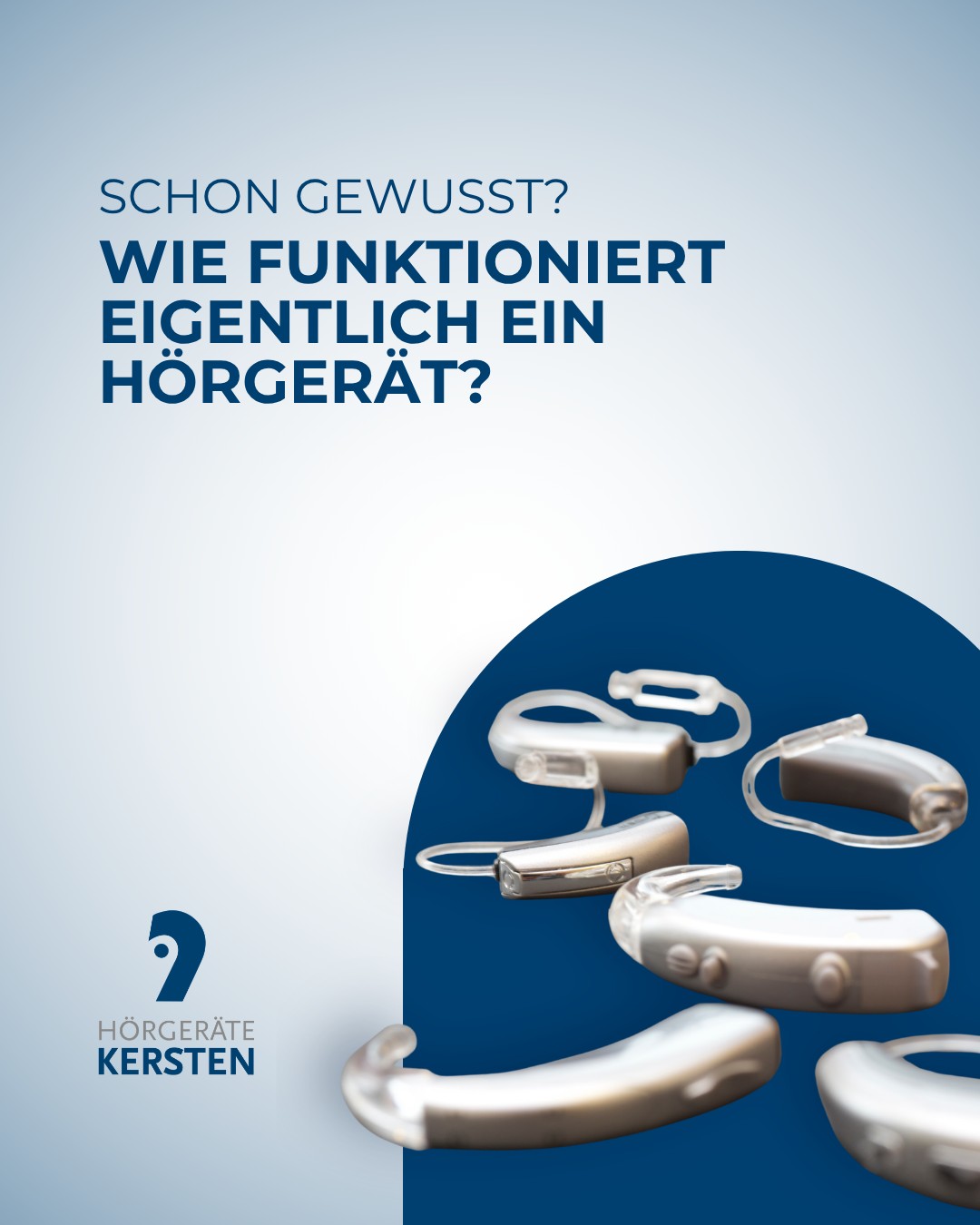 Wie funktioniert eigentlich ein #Hörgerät? 🤔

Viele stellen sich genau diese Frage und die Antwort ist einfacher, als Sie vielleicht denken:
Ein Hörgerät ist im Grunde ein kleines Hightech-System für besseres Verstehen im Alltag.

👉 So funktioniert es:
Ein Mikrofon nimmt die #Geräusche aus Ihrer Umgebung auf.
Diese werden im Hörgerät verstärkt und individuell an Ihr #Gehör angepasst.
Anschließend gibt ein winziger Lautsprecher die optimierten Klänge direkt an Ihr Ohr weiter.

Das Besondere: Moderne Hörgeräte erkennen automatisch, ob Sie sich z. B. in einem Gespräch, im Restaurant oder draußen im Wind befinden und passen sich entsprechend an.

🎧 Ergebnis: Sie hören klarer, entspannter und nehmen wieder mehr am Leben teil.

👉 Unser Tipp: Je früher ein #Hörverlust erkannt wird, desto besser kann er ausgeglichen werden.

Vereinbaren Sie gerne einen unverbindlichen #Hörtest – wir beraten Sie individuell und verständlich.
