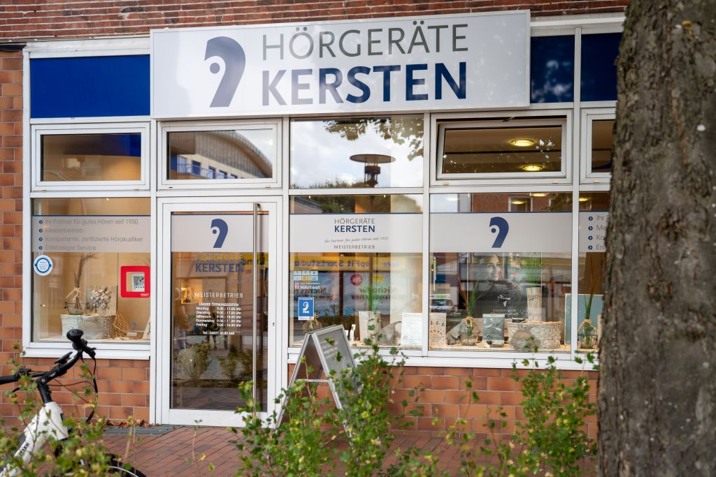 Außenansicht der Hörgeräte-Kersten-Filiale in Itzehoe Dithmarscher Platz